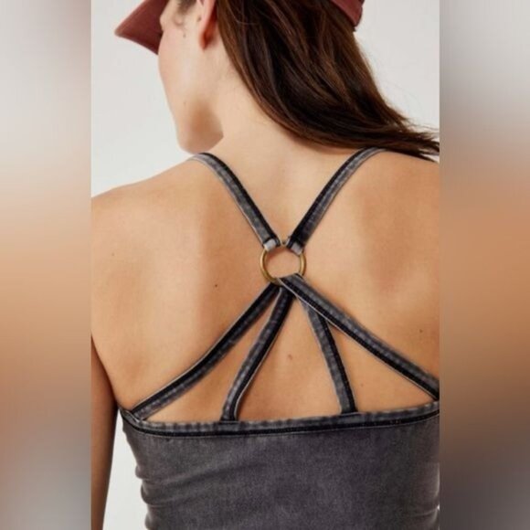 NWT Free People Movement Ivory Strappy Back Tank Top - Picture 8 of 10